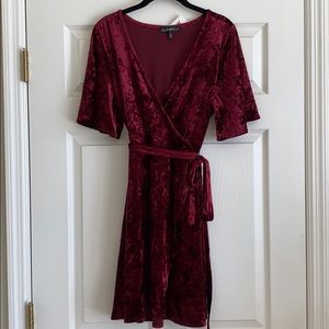 Velvet Wrap Dress